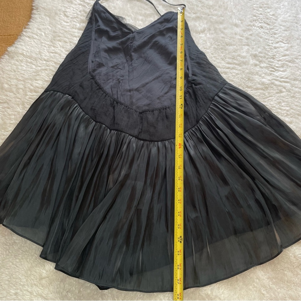 Free People Do a Twirl tiered ruffle halter backless mini skirt romper - Picture 13 of 14